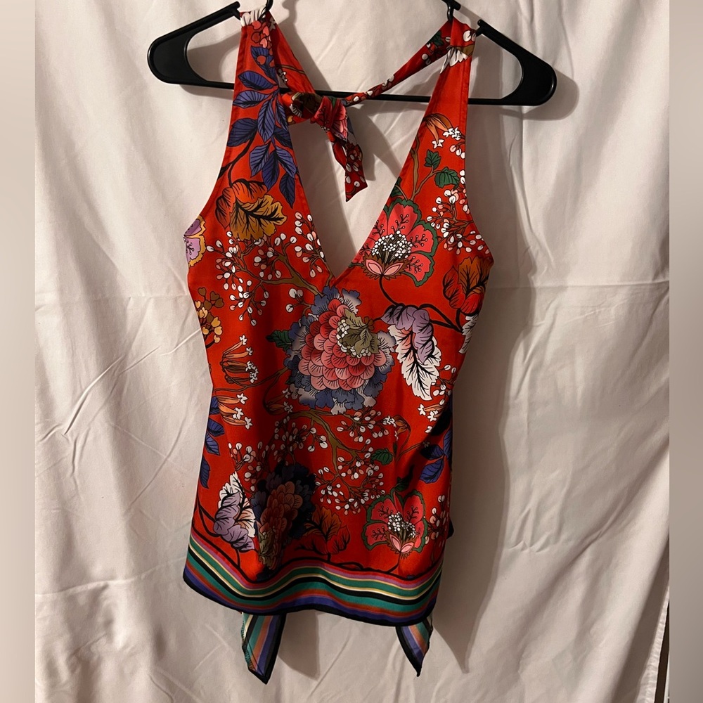 Express Multicolor Floral Tank Top